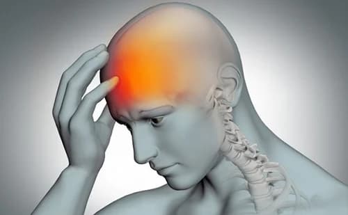 Head injury and brain trauma illustration